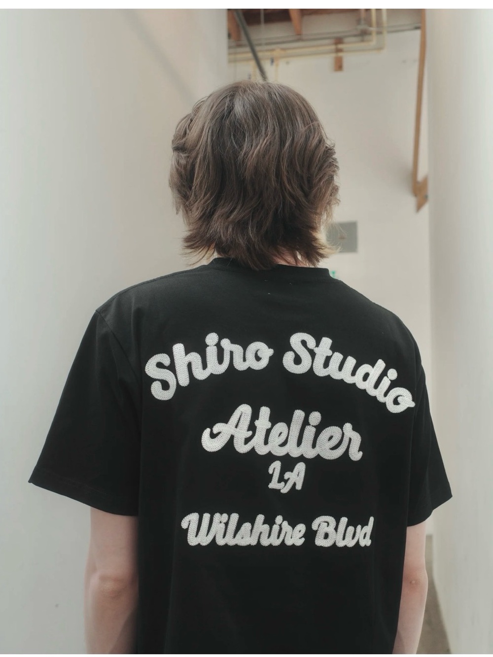 Shirt Studio Atelier LA Wilshire Blvd Stitched T-shirt Men’s Size Large Black